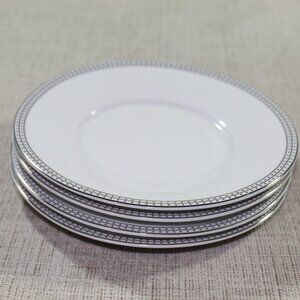 Compton Fine China Classic Dots Set of 4 (6") saucers